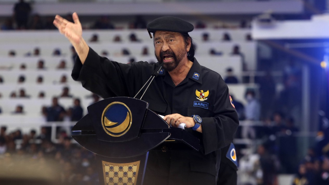 Pidato Ketum Nasdem Surya Paloh di Apel Siaga Perubahan
