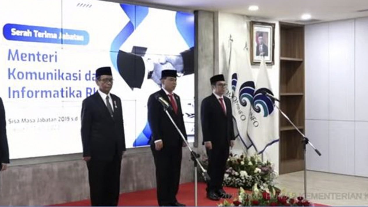 Serah Terima Jabatan Menkominfo