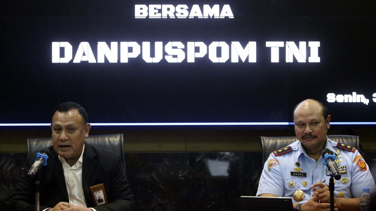 Konpers Ketua KPK dan Danpuspom TNI Terkait Korupsi Basarnas