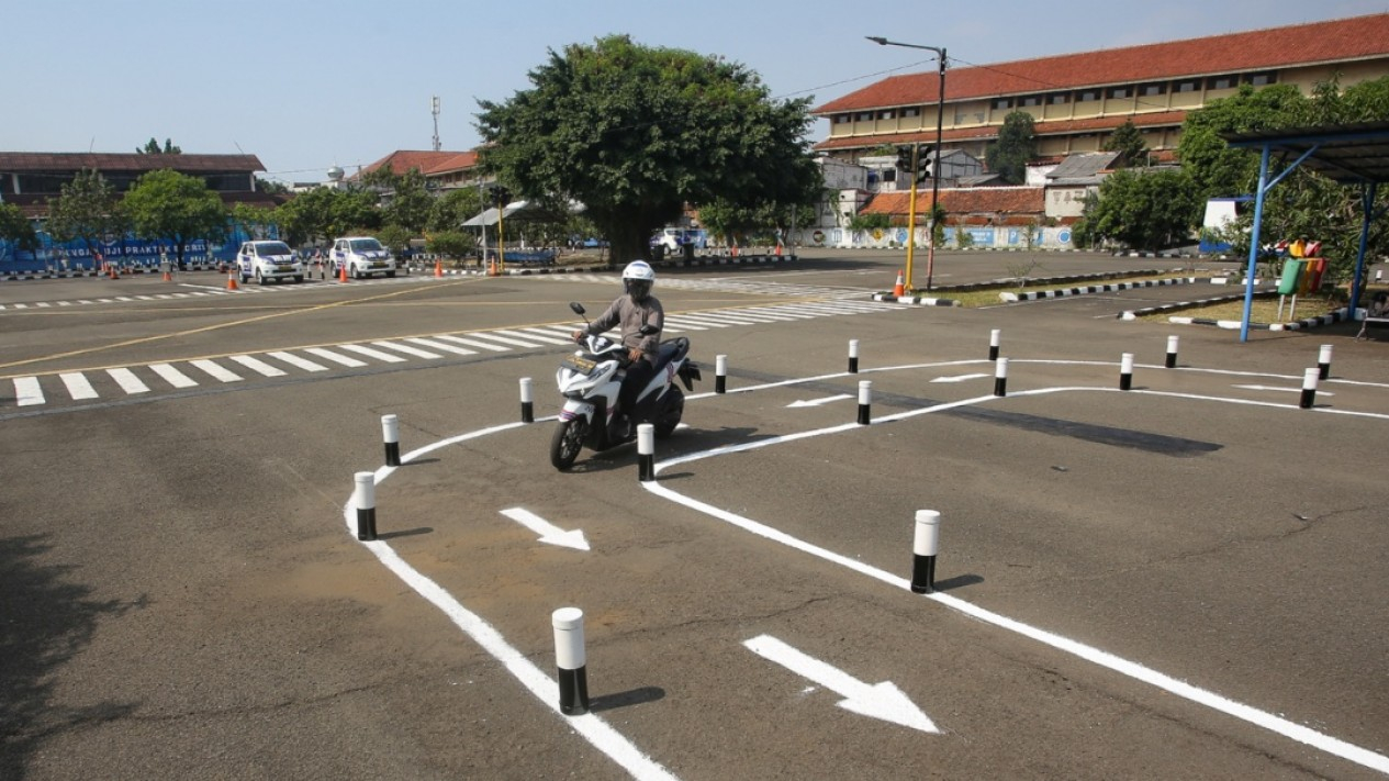 Ujicoba Jalur Baru Untuk SIM C Motor