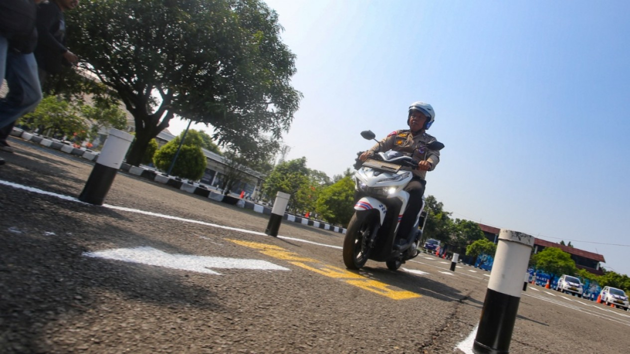 Ujicoba Jalur Baru Untuk SIM C Motor
