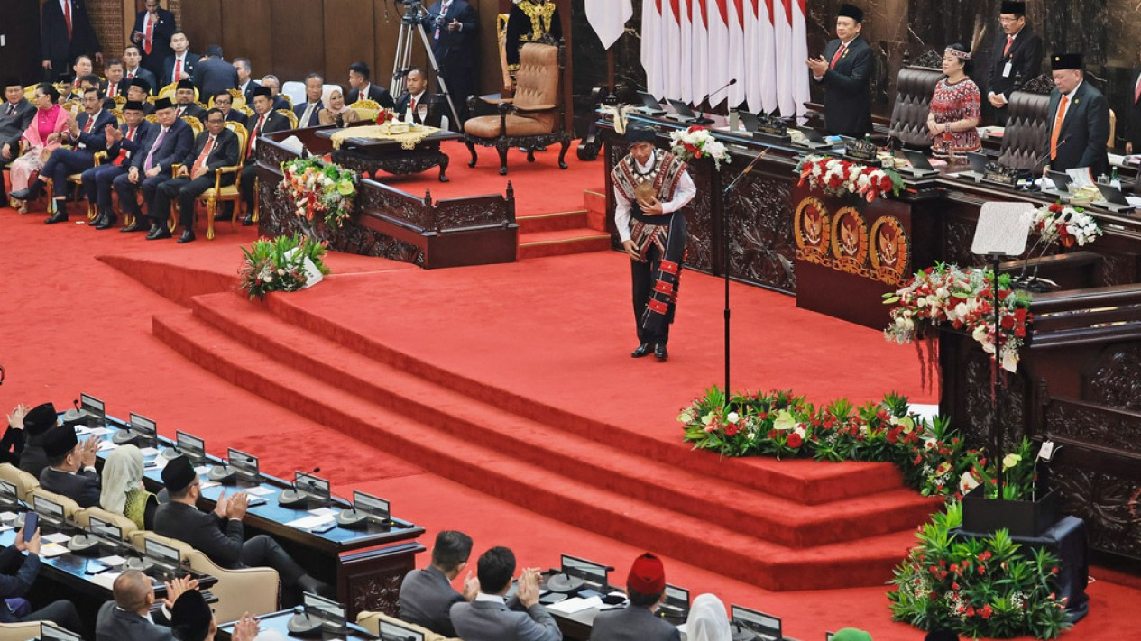 Pidato Presiden Jokowi di Sidang Tahunan MPR