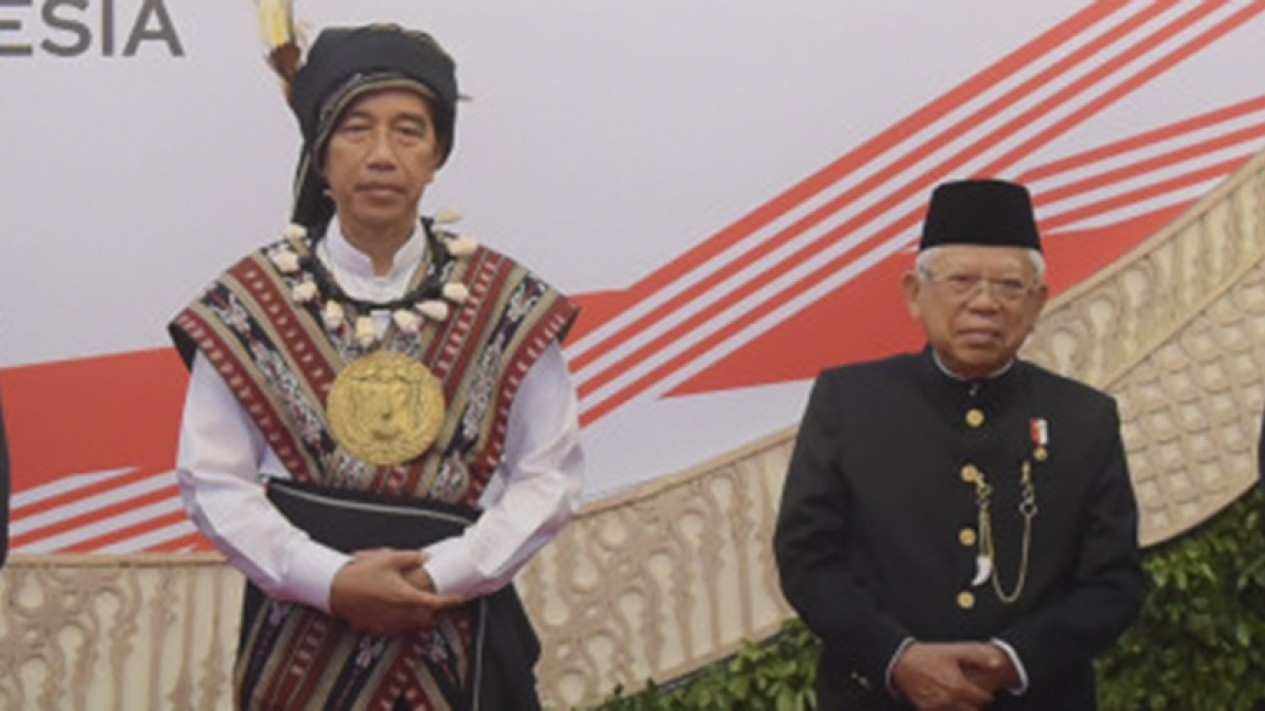 Foto Bersama Presiden, Wakil Presiden Jelang Sidang Tahunan