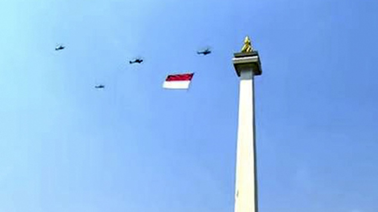 Atraksi Pesawat Peringatan HUT Republik Indonesia ke-78