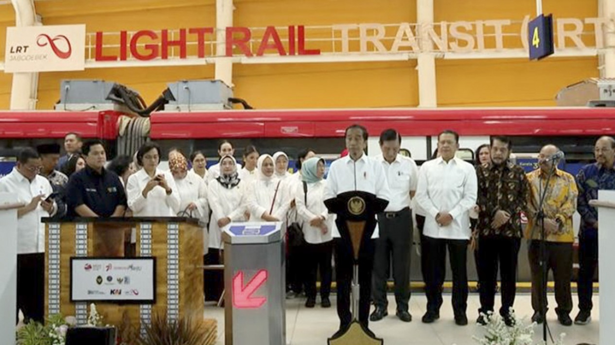 Peresmian LRT Jabodebek