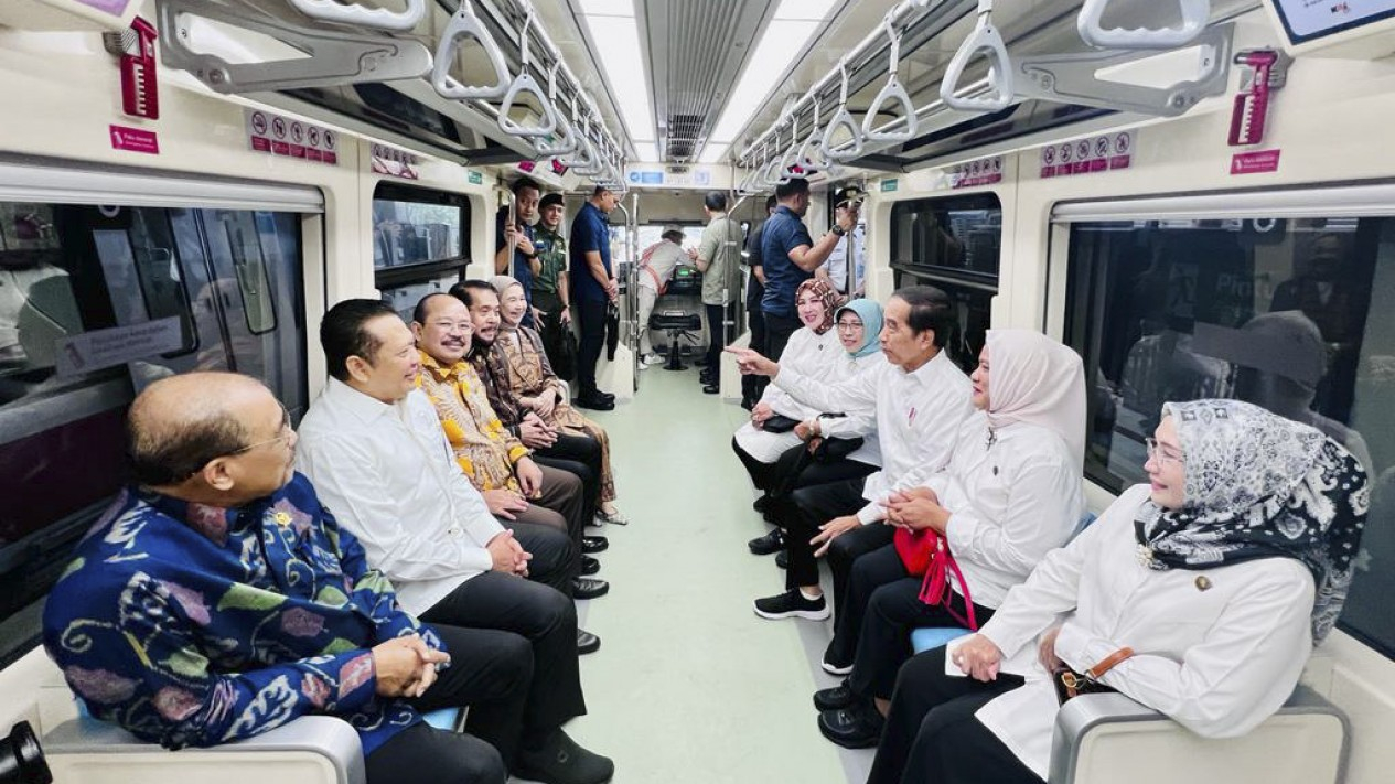 Peresmian LRT Jabodebek