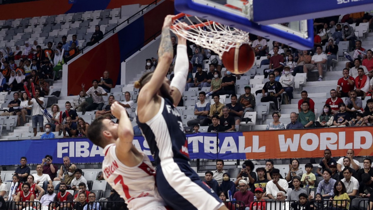 Piala Dunia Basket, Prancis Tanpa Gobert Tekuk Lebanon