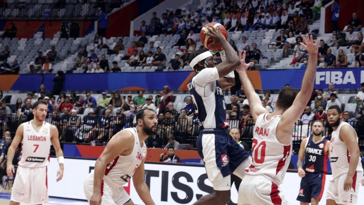 Piala Dunia Basket, Prancis Tanpa Gobert Tekuk Lebanon