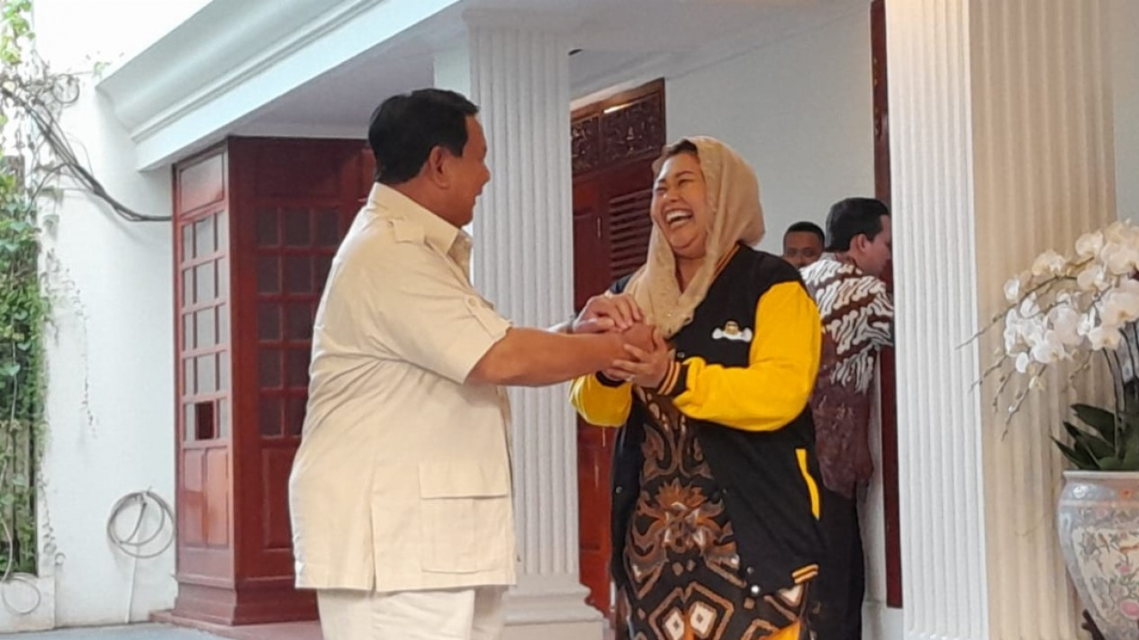 Yenny Wahid Sowan ke Kediaman Prabowo di Kertanegara
