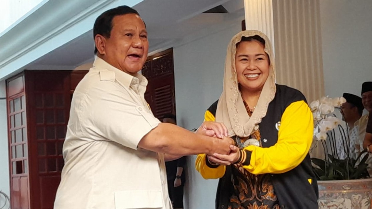 Yenny Wahid Sowan ke Kediaman Prabowo di Kertanegara
