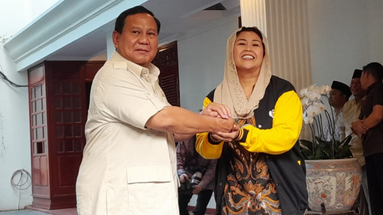 Yenny Wahid Sowan ke Kediaman Prabowo di Kertanegara