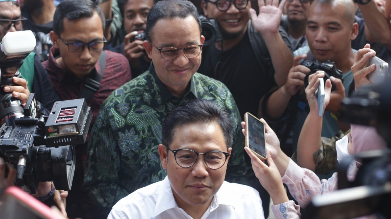 Sambangi Markas PKB, Anies Disambut Langsung Cak Imin