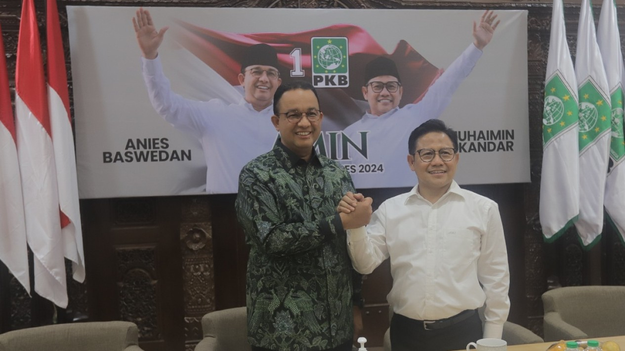Sambangi Markas PKB, Anies Disambut Langsung Cak Imin