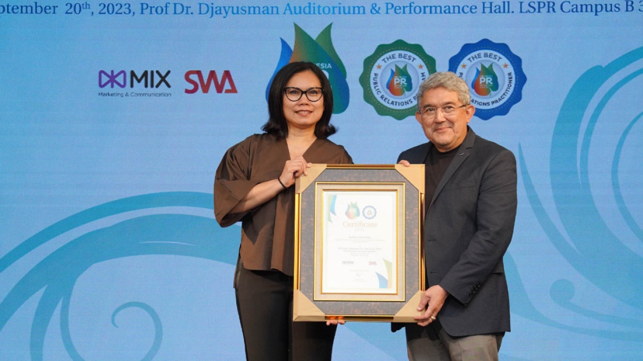 Penghargaan The 16th Indonesia PR of The Year 2023