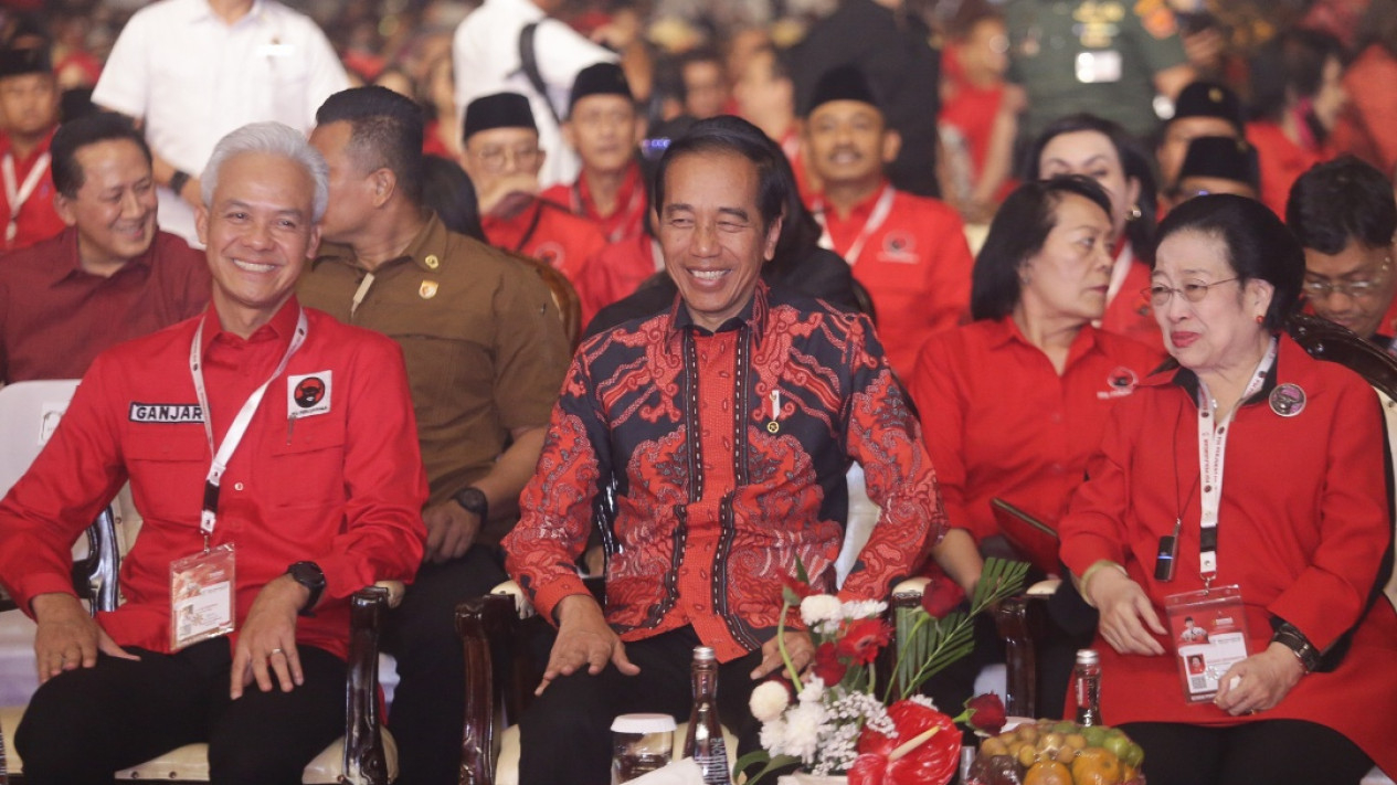 Presiden Jokowi Hadiri Rakernas PDI-P