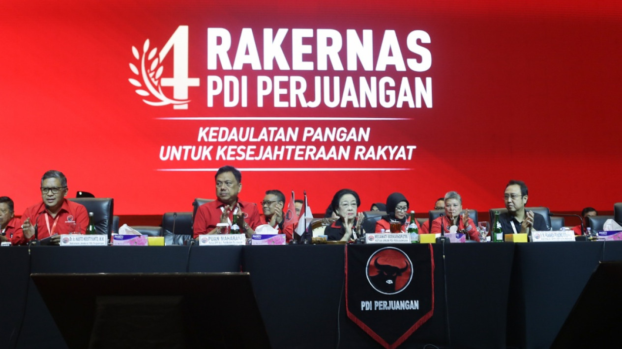 Penutupan Rakernas IV PDI-P - Vlix.id