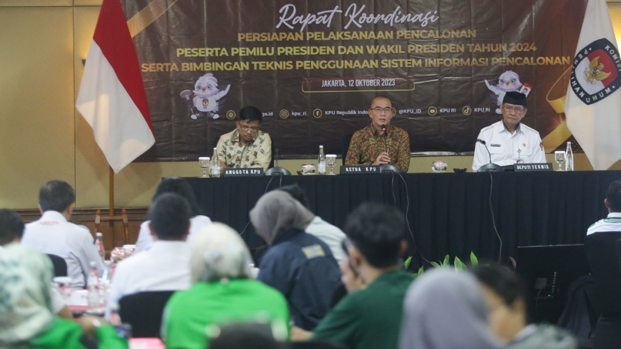 Rapat Koordinasi KPU Terkait Pilpres 2024