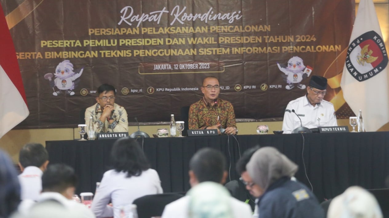 Rapat Koordinasi KPU Terkait Pilpres 2024
