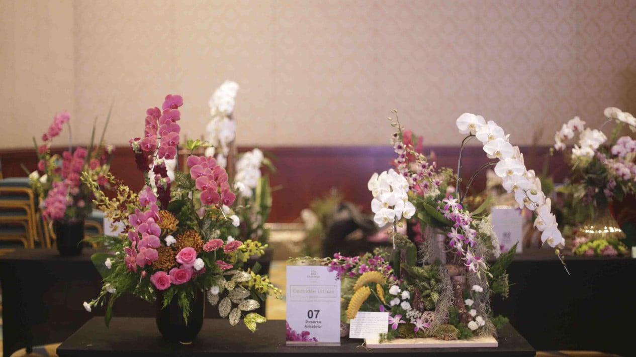 Kompetisi Merangkai Bunga di Orchidee Ultime 2023