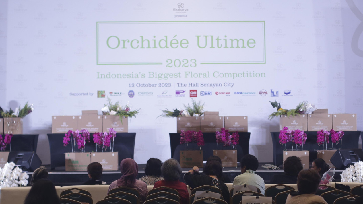 Kompetisi Merangkai Bunga di Orchidee Ultime 2023