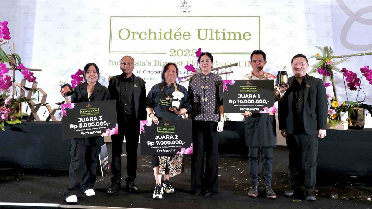 Kompetisi Merangkai Bunga di Orchidee Ultime 2023