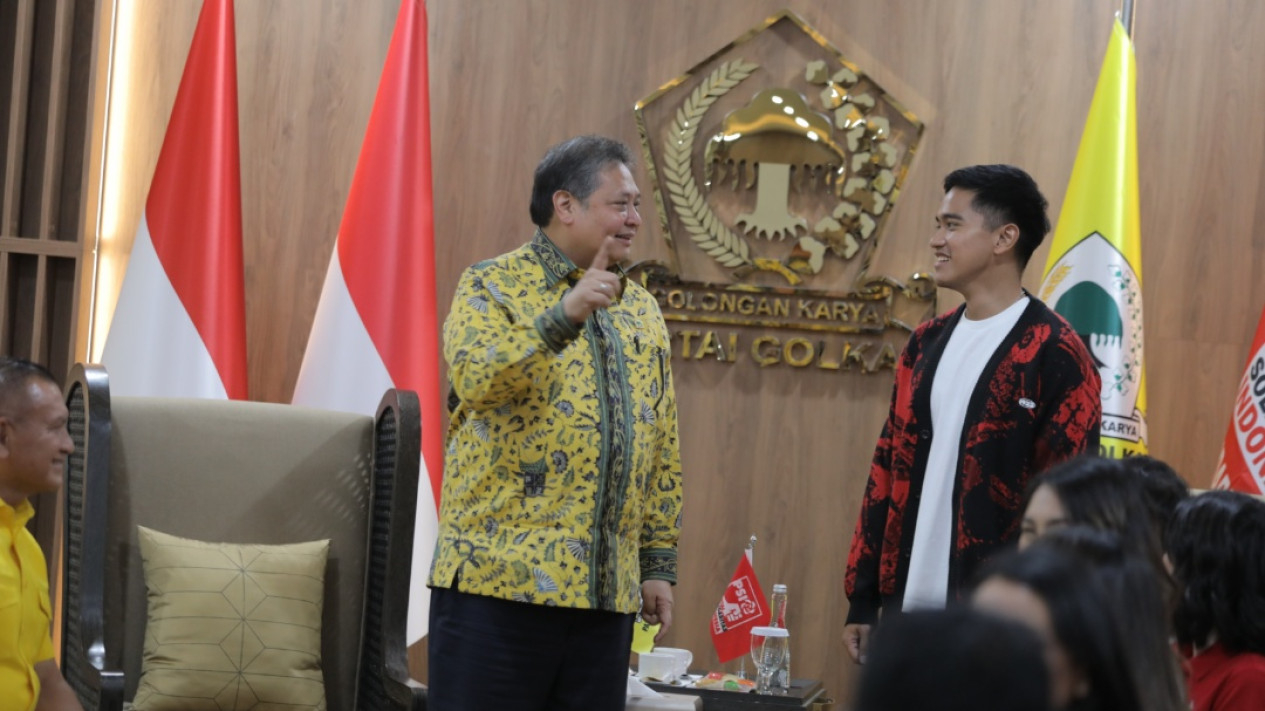 Pertemuan Kaesang Pangarep dengan Airlangga Hartanto