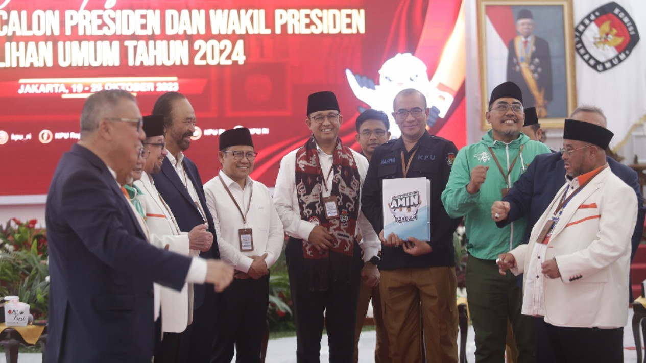 Pendaftaran Pasangan Anies Baswedan - Muhaimin Iskandar