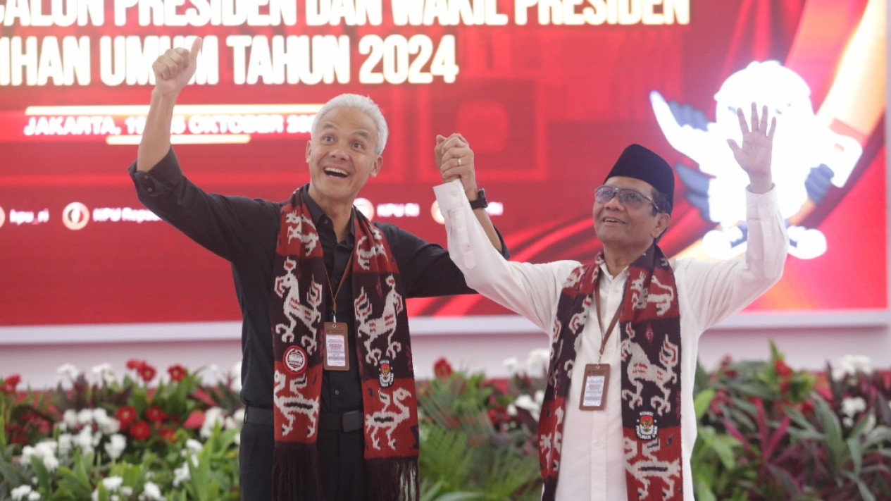 Ganjar Pranowo Mahfud Md Daftar Capres Cawapres Di Kpu Vlixid 0000