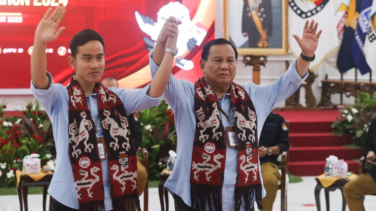 Pendaftaran Capres Prabowo Subianto dan Cawapres Gibran