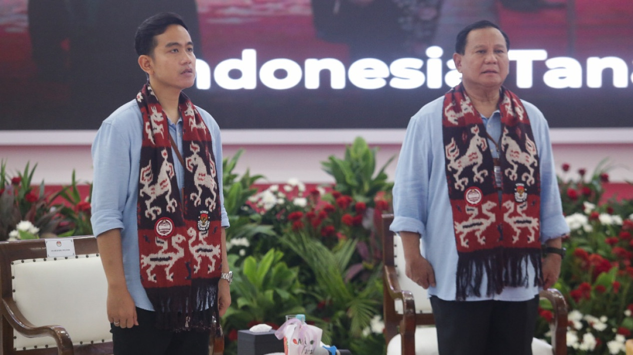 Pendaftaran Capres Prabowo Subianto dan Cawapres Gibran