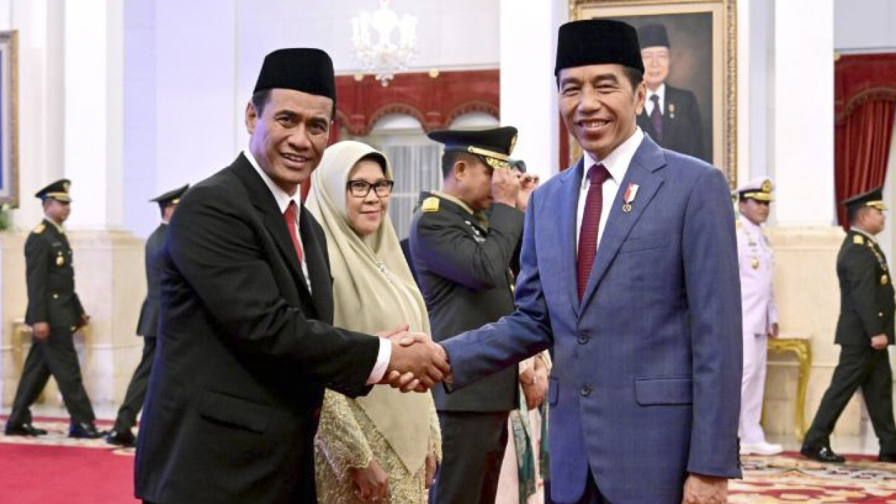 Pelantikan Menteri Pertanian Amran Sulaiman