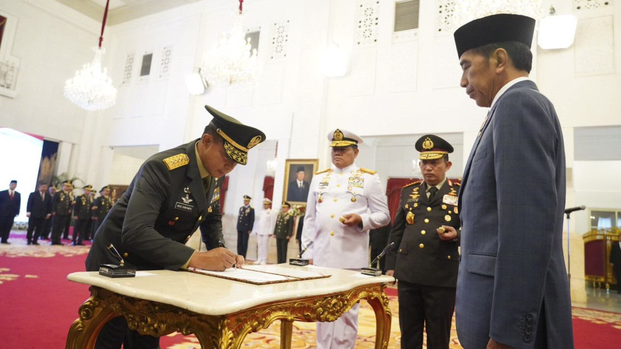 Pelantikan KSAD Letnan Jenderal TNI Agus Subiyanto