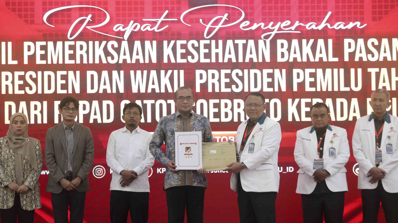 Ketiga Bacapres-Bacawapres Dinyatakan Lolos Tes Kesehatan