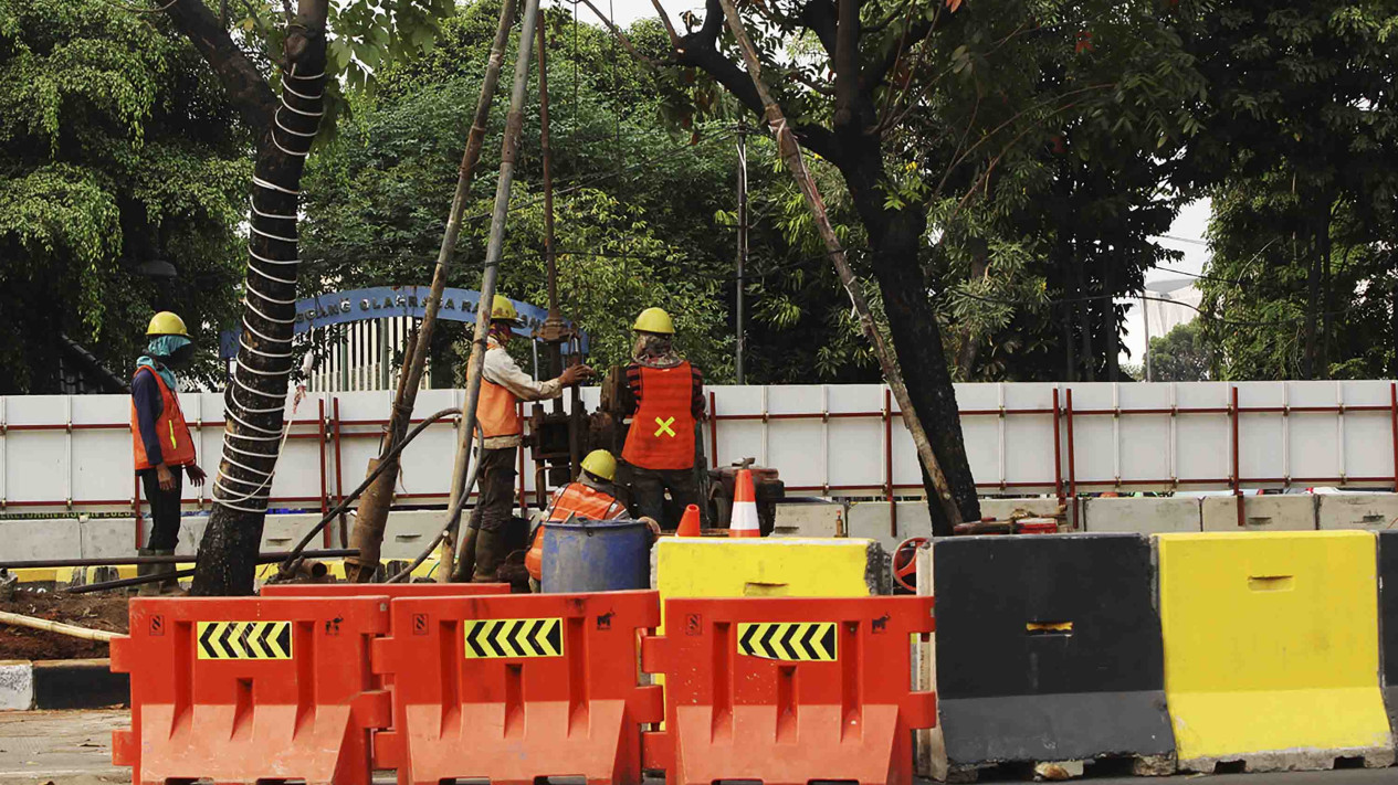 Progres LRT Jakarta Fase 1B