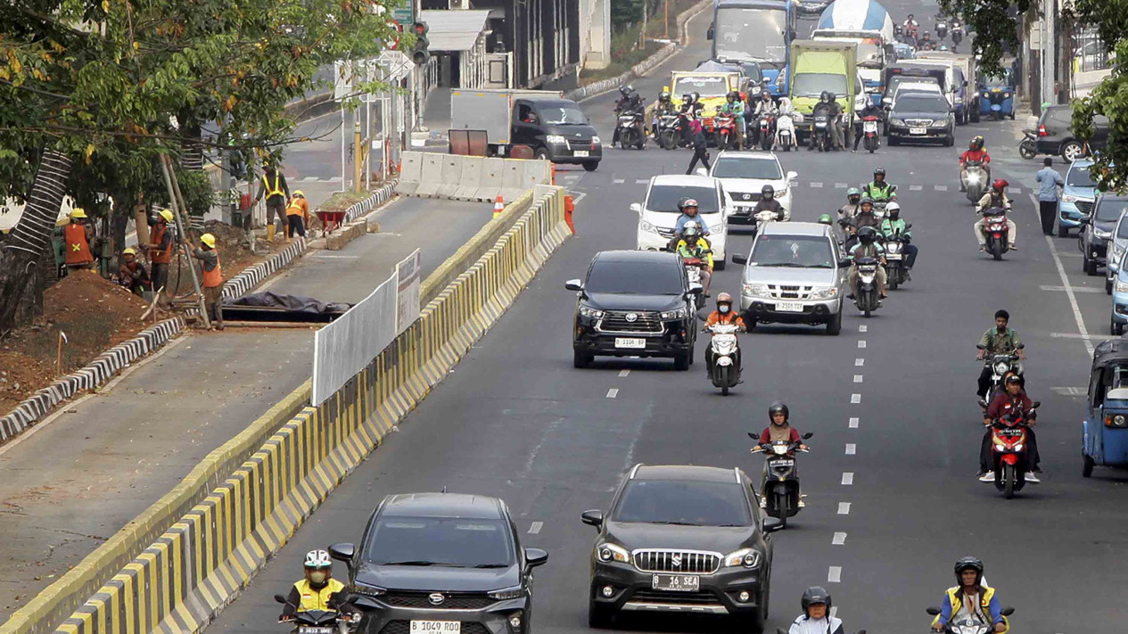 Progres LRT Jakarta Fase 1B - Vlix.id