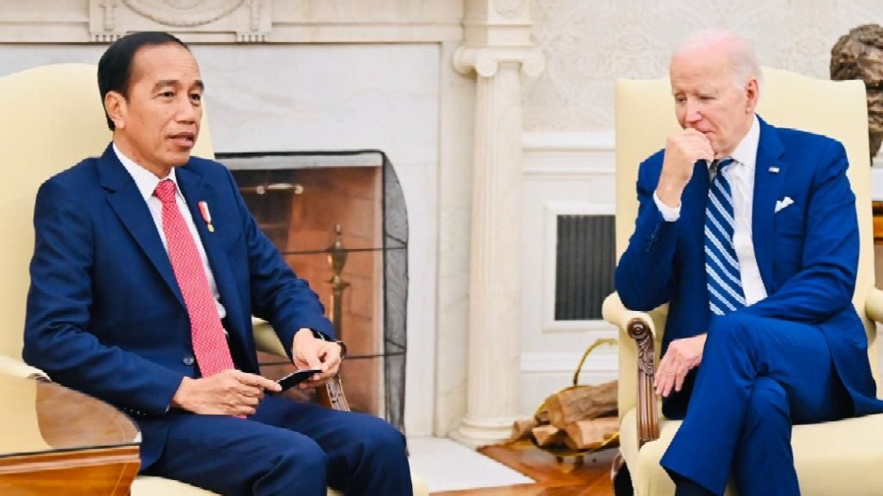 Akrab, Pertemuan Serius Presiden Jokowi dengan Joe Biden