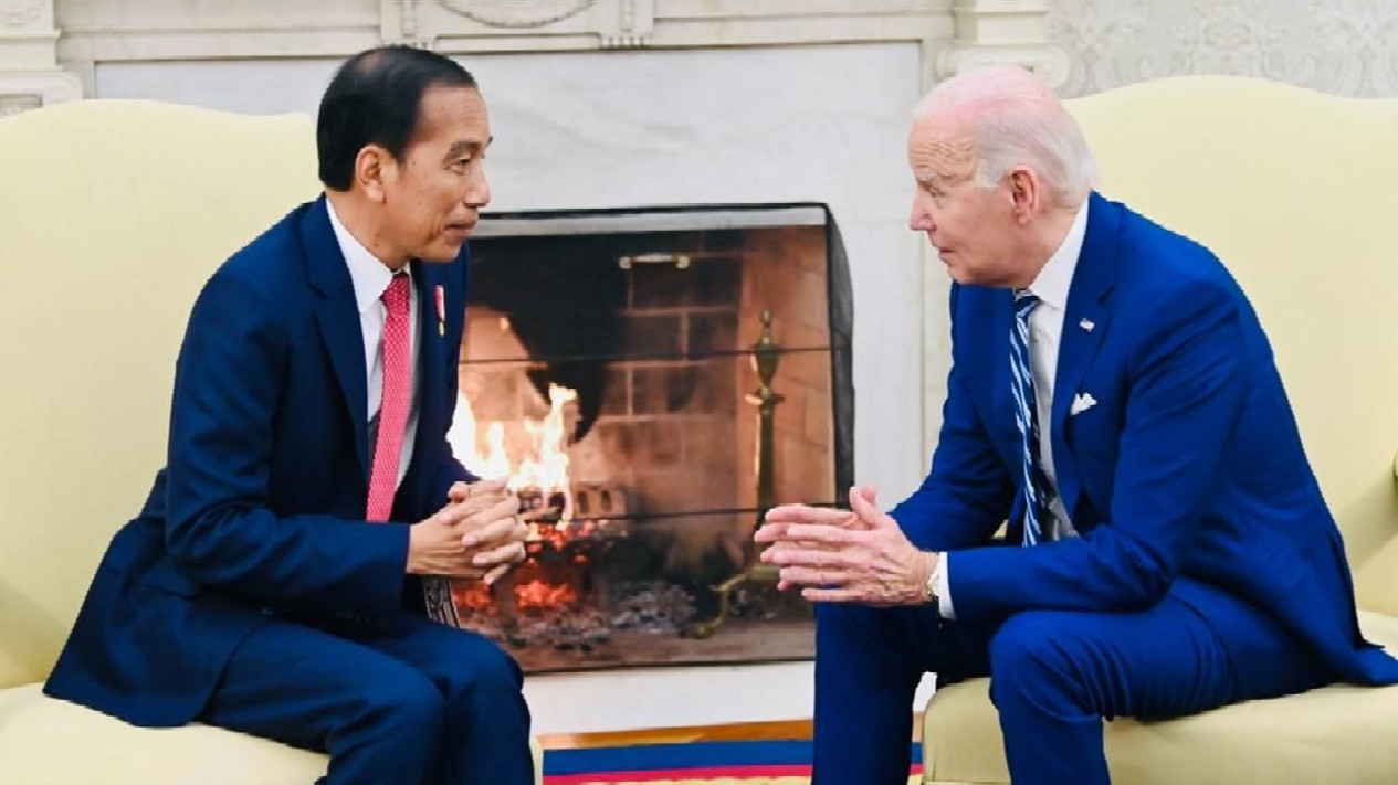 Akrab, Pertemuan Serius Presiden Jokowi dengan Joe Biden