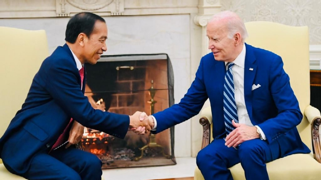 Akrab, Pertemuan Serius Presiden Jokowi dengan Joe Biden
