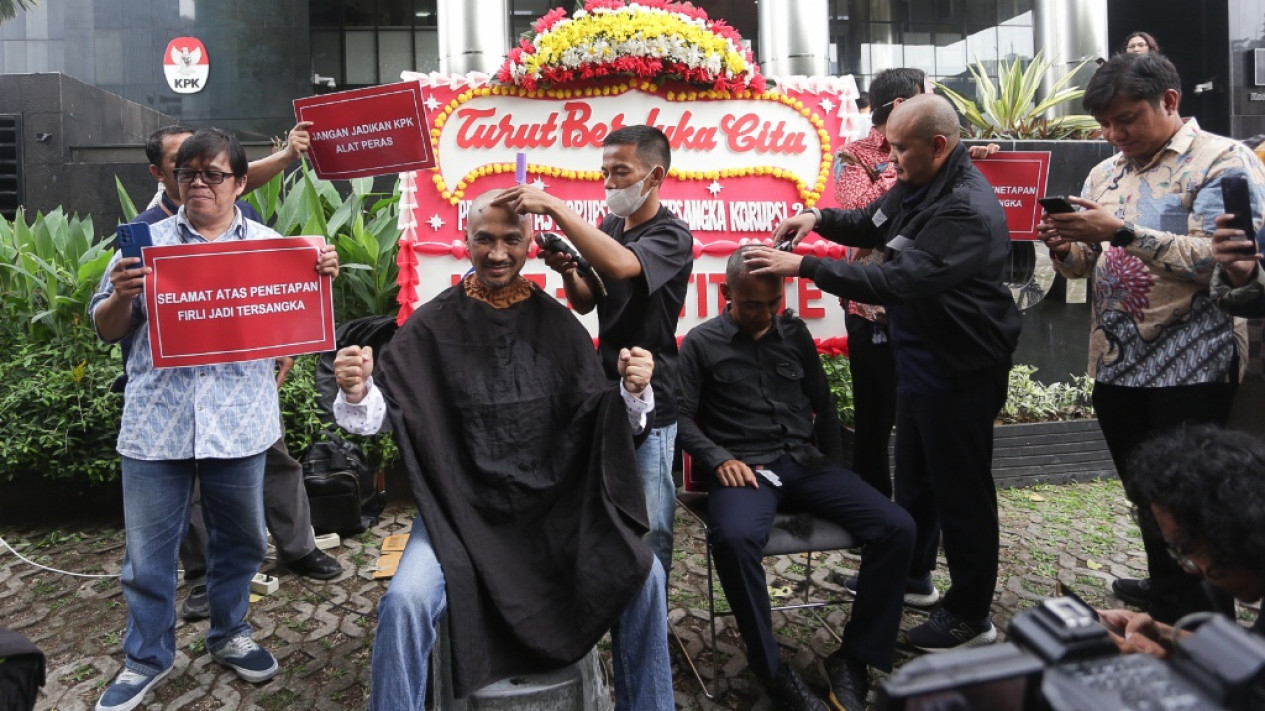 Mantan Ketua KPK Cukur Rambut Usai Firli Bahuri Tersangka