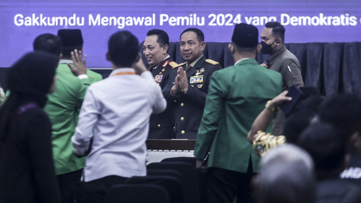 Komitmen Netralitas TNI-Polri di Rakornas Gakkumdu