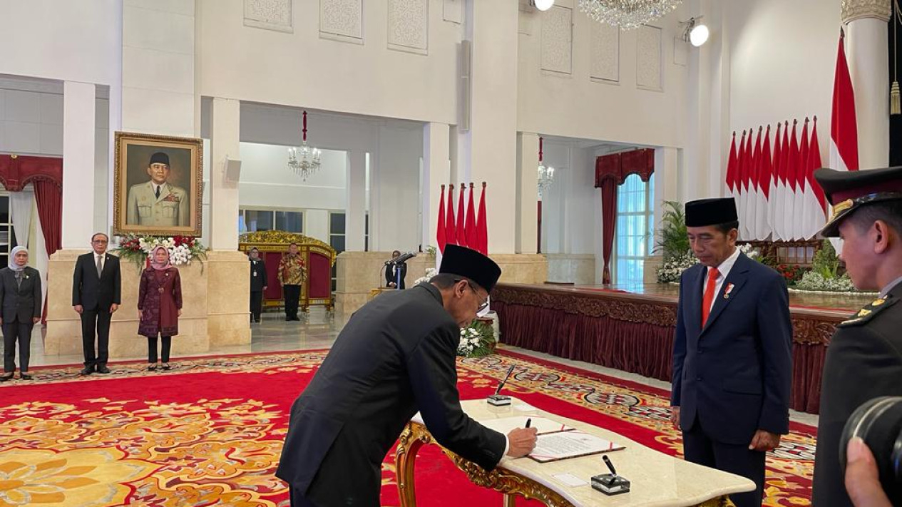 Pelantikan Ketua KPK Nawawi Pamolango