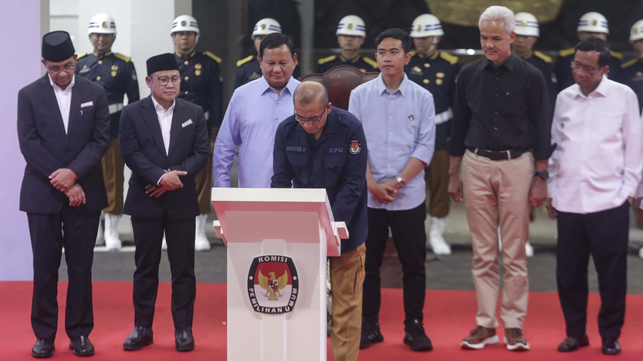 Deklarasi Kampanye Pemilu Damai 2024 di KPU RI