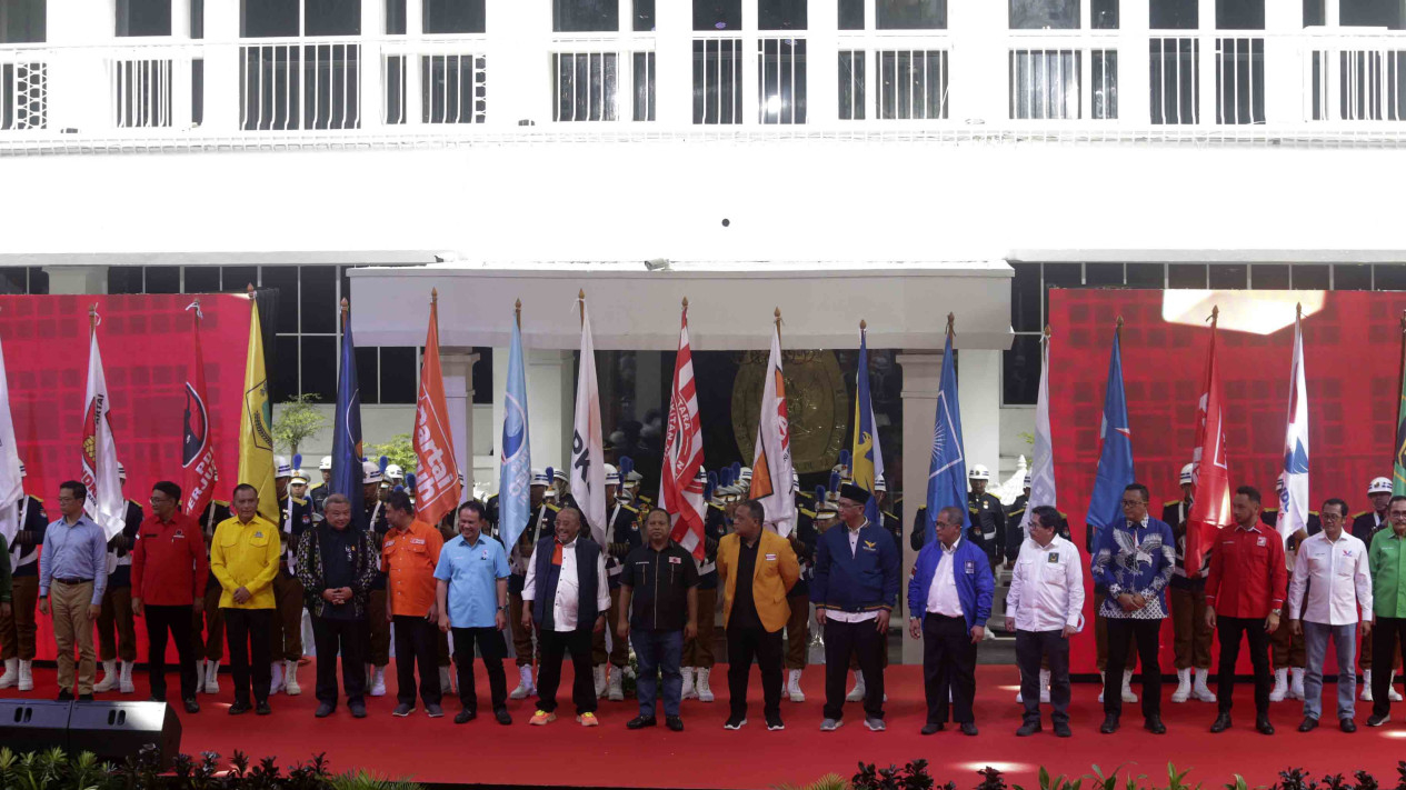 Deklarasi Kampanye Pemilu Damai 2024 di KPU RI