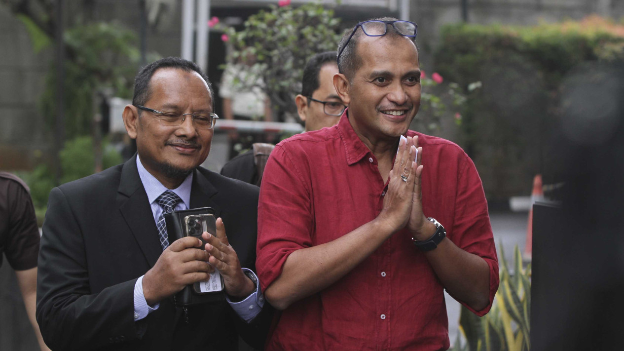 Pemeriksaan Wamenkumham Eddy Hiariej di Gedung KPK