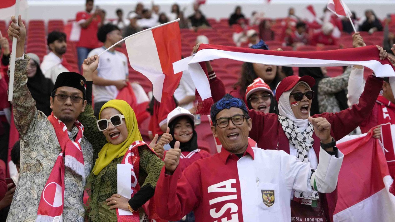 Potret 5 Ribu Suporter Indonesia Saat Lawan Jepang