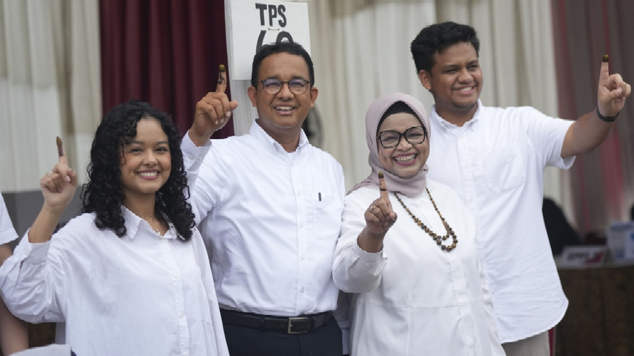 Anies Baswedan Gunakan Hak Pilihnya di Pemilu 2024