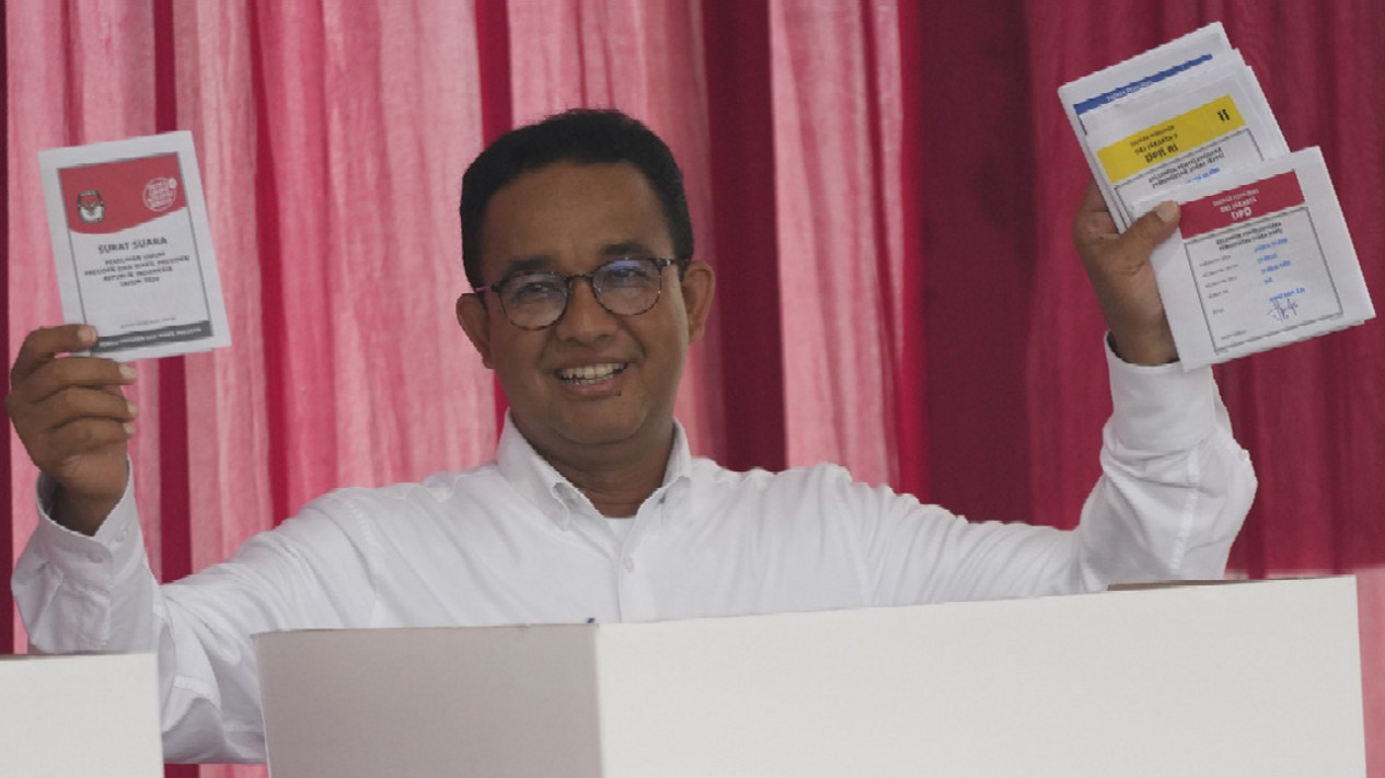 Anies Baswedan Gunakan Hak Pilihnya di Pemilu 2024