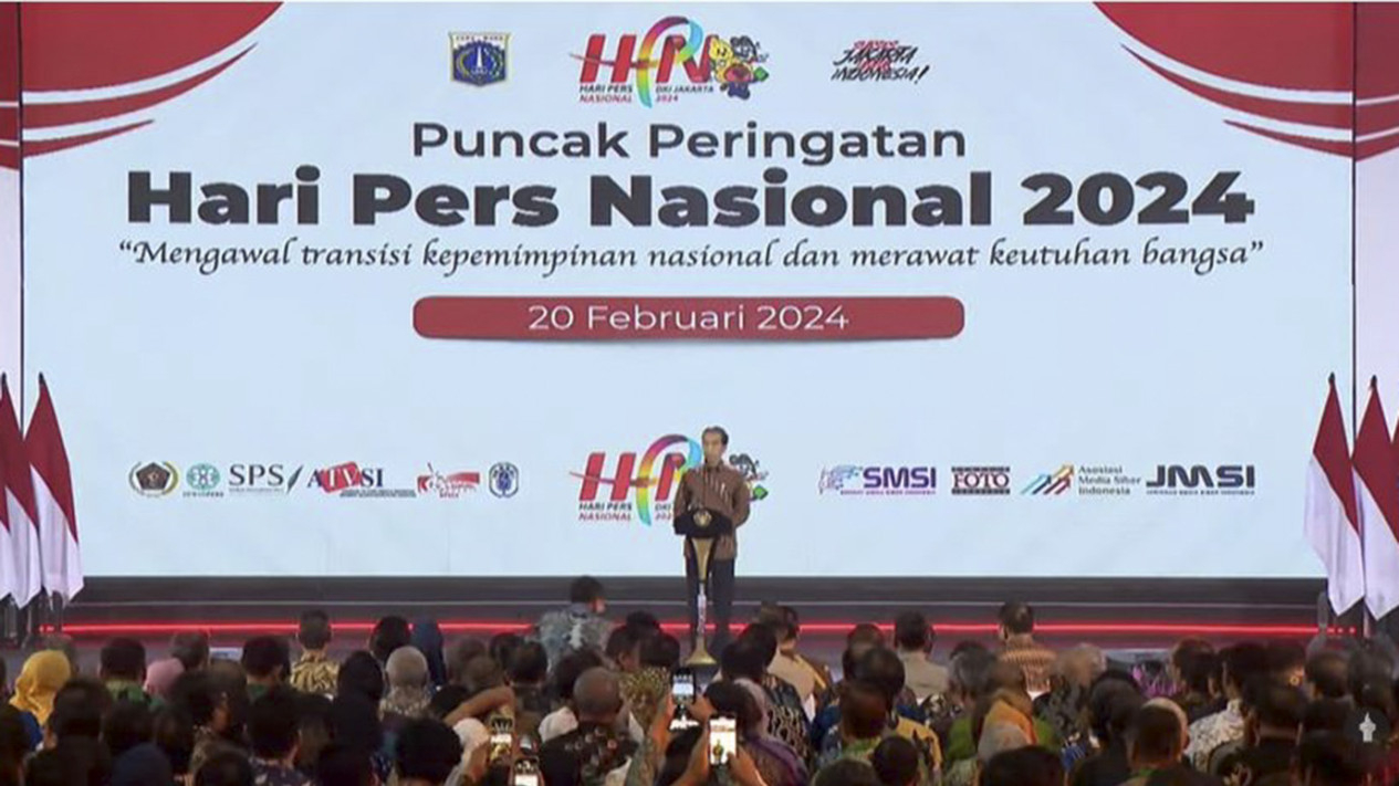 Presiden Jokowi Hadiri Puncak Peringatan Hari Pers Nasional