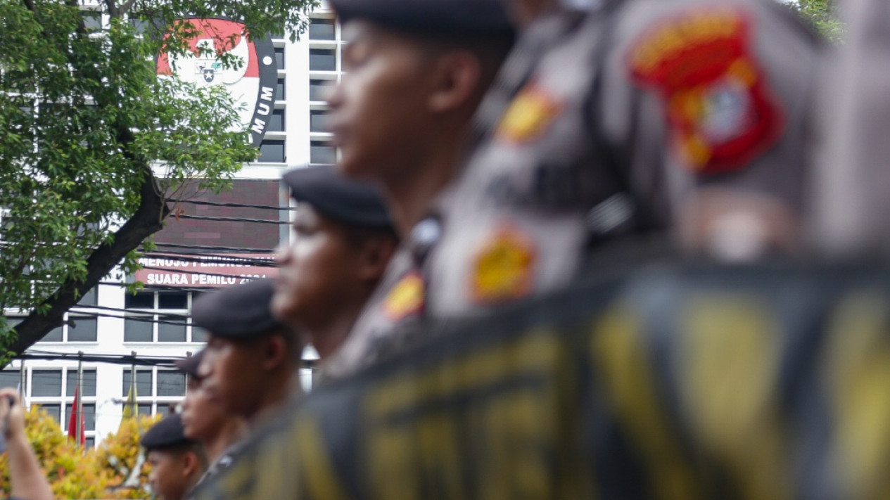 Aksi Tolak Pemilu Curang di Depan KPU RI