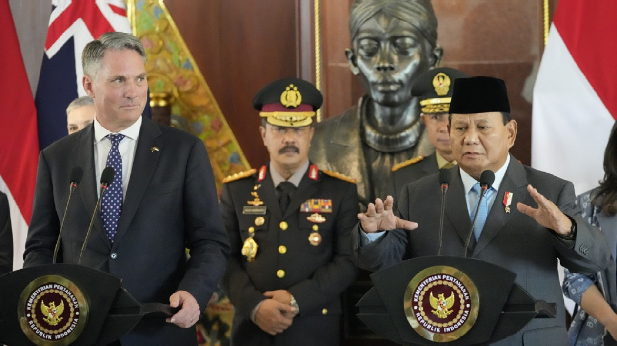 Pertemuan Menhan Prabowo dengan Wakil PM Australia
